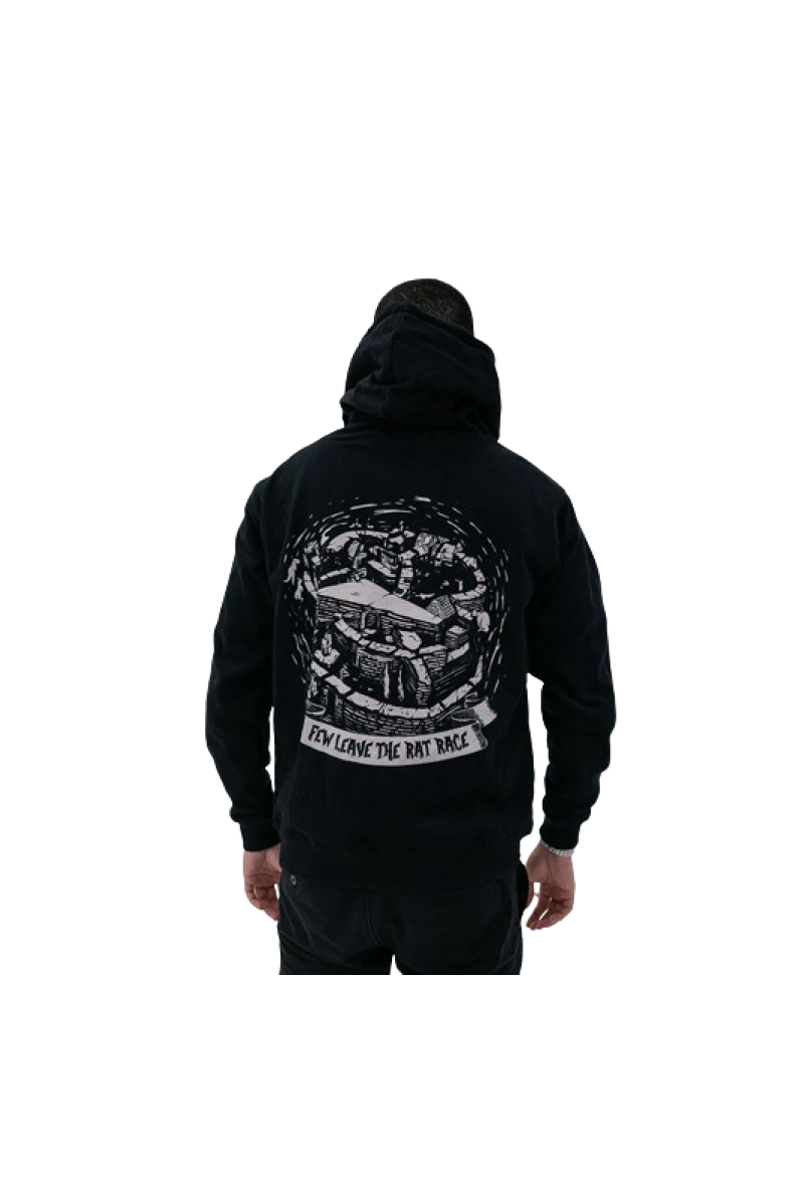 FEW LEAVE THE RAT RACE BLACK HOODIE